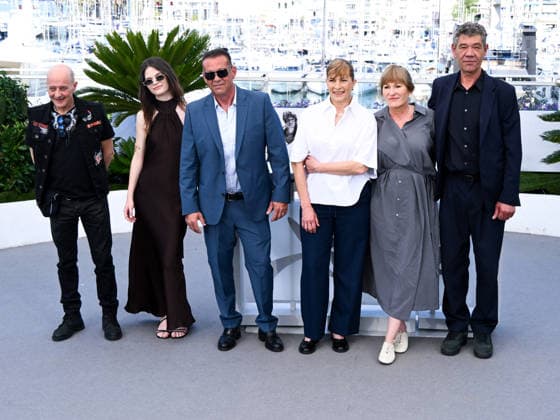IPA84989294 - Cannes, 79th Cannes Film Festival 2026 - Day 12. Das Geträumte Abenteuer (The Dreamed Adventure). Pictured are Nikolay Shekerdjiev, Denislava Yordanova, Stoycho Kostadinov, Yana Radeva, Valeska Grisebach and Syuleyman Alilov Letifov  Copyright: xAlbertoxTerenghix xPoolxPhotoxEventsx07x 84989294