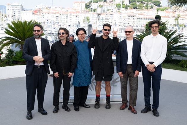 Cannes Realisateurs Des Courts Metrages En Compétition Photocall LZ Federico Luis Tachella, Michal Toczek, Theo Montoya, Thien An Nguyen, Daniel Soares and Hadrien Bels attending the photocall of Realisateurs Des Courts Metrages En Compétition Photocall during the 79th Cannes International Film Festival in Cannes, France on May 23, 2026, the film selected in Un Certain Regard. Photo by Laurent Zabulon ABACAPRESS.COM  Copyright: xZabulonxLaurentx