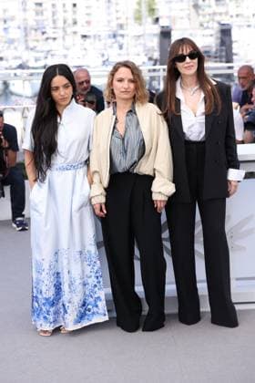 Cannes Histoires De La Nuit Photocall JD Monica Bellucci, Léa Mysius and Hafsia Herzi attending the photocall of Histoires De La Nuit during the 79th Cannes International Film Festival in Cannes, France on May 23, 2026 Photo by Jerome Domine ABACAPRESS.COM Cannes France  Copyright: xDominexJerome ABACAx