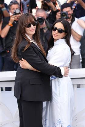 Cannes Histoires De La Nuit Photocall JD Hafsia Herzi and Monica Bellucci attending the photocall of Histoires De La Nuit during the 79th Cannes International Film Festival in Cannes, France on May 23, 2026 Photo by Jerome Domine ABACAPRESS.COM Cannes France  Copyright: xDominexJerome ABACAx