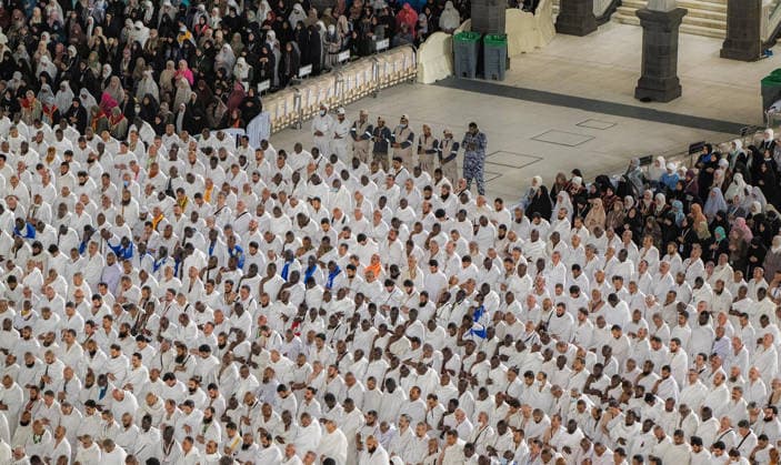 Muslim worshippers perform dawn prayer at Grand Mosque ahead of Hajj Muslim worshippers perform the dawn prayer around the Kaaba, Islam’s holiest shrine, at the Grand Mosque complex in the holy city of Mecca, Saudi Arabia, on May 23, 2026, ahead of the annual Hajj pilgrimage. Photo by SPA Saudi Pess Agency Mecca Mecca Saudi Arabia 230526_Saudi_Arabia_SPA_00(9) Copyright: xSPAxSaudixPessxAgencyxSaudixPressxAgencyx xapaimagesx