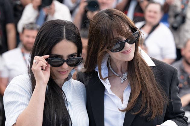 Cannes Histoires De La Nuit Photocall LZ Hafsia Herzi and Monica Bellucci attending the photocall of Histoires de la Nuit during the 79th Cannes International Film Festival in Cannes, France on May 23, 2026, the film selected in the Official Competition. Photo by Laurent Zabulon ABACAPRESS.COM  Copyright: xZabulonxLaurentx