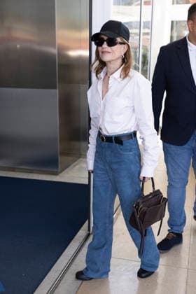 Cannes Isabelle Huppert exits Martinez MP CANNES, FRANCE - MAY 23: Isabelle Huppert is spotted at the Martinez Hotel during the 79th Cannes Film Festival on May 23, 2026 in Cannes, France. Photo by Marco Piovanotto Abacapress.com Cannes France  Copyright: xPiovanottoxMarco ABACAx