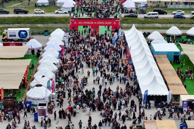 8th Ethnosport Culture Festival in Istanbul ISTANBUL, TURKIYE - MAY 23: People visit the 8th Ethnosport Culture Festival, organized by the World Ethnosport Federation, at Istanbul Ataturk Airport in Istanbul, Turkiye on May 23, 2026. Cem Tekkesinoglu Anadolu Istanbul Turkey. Editorial use only. Please get in touch for any other usage.  Copyright: x2026xAnadoluxCemxTekkesinoglux