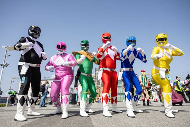 MCM Comic Con at ExCeL London, London, UK 23 May 2026 Cosplayers dressed as The Power Rangers attend MCM Comic Con at ExCeL London, London, UK, on 23 May 2026. The event brings together fans of comics, gaming, anime, film and television from across the UK and beyond., Credit:Pete Speller Avalon  Copyright: xPetexSpellerx xAvalonx 1104536438