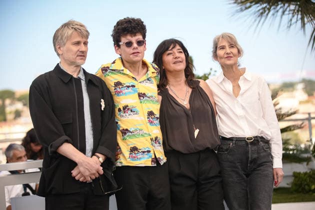 79th Cannes Film Festival in Cannes, France - 23 MAY 2026. Stanislas Merhar, Alphonse Roberts, Romane Bohringer and Laetitia Masson attend the photocall of Ulysse at the 79th Cannes Film Festival . Cannes France Copyright: xMarcoxBaradax xSOPAxImagesx 20260523_PHOTOCALL_ULYSSE-1