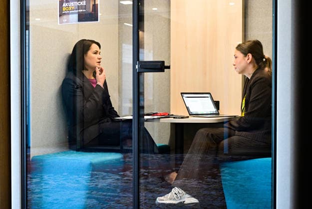 Sviatlana Tsikhanouskaya, a representative of Belarusian democratic forces, gives an interview to the Czech News Agency (CTK),xinxPrague,xonxMayx23,x2026.xAxdeeperxmilitaryxintegrationxbetweenxRussiaxandxBelarusxposesxaxsecurityxthreatxtoxallxofxEurope,xnotxjustxtoxthexcountriesxonxthexeasternxflankxofxNATO,xshexsaidxinxanxinterview.xAccordingxtoxher,xthexregimexofxBelarusianxauthoritarianxleaderxAlexanderxLukashenkoxservesxasxaxtoolxforxMoscowxtoxintimidatexandxpressurexEuropeanxstates.x(CTKxPhoto RomanxVondrous) CTKPhotoP2026052204535  CTKPhotoP2026052204535