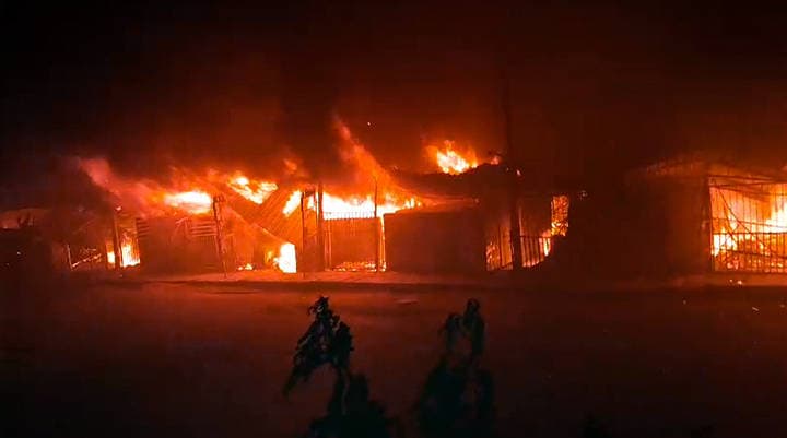 RECORD DATE NOT STATED A fire breaks out at furniture market at Shastri Park New Delhi, May 23 (ANI): A fire breaks out at furniture market at Shastri Park, in New Delhi on Friday. (ANI Video Grab) New Delhi Delhi India Copyright: xANIx ANI_20260523085