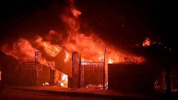 RECORD DATE NOT STATED A fire breaks out at furniture market at Shastri Park New Delhi, May 23 (ANI): A fire breaks out at furniture market at Shastri Park, in New Delhi on Friday. (ANI Video Grab) New Delhi Delhi India Copyright: xANIx ANI_20260523087