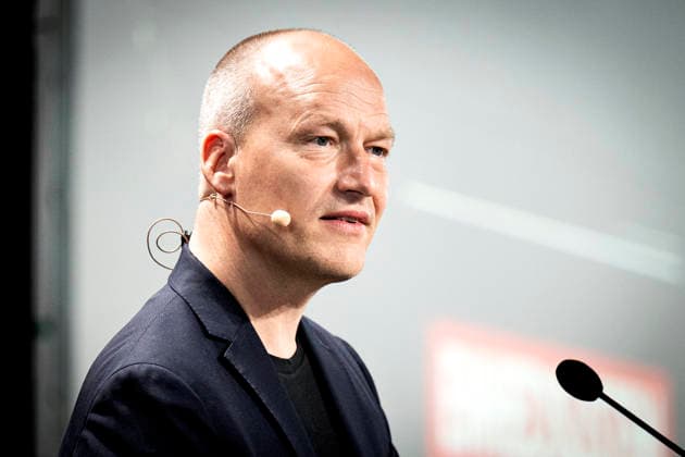 Denmark Politics Pelle Dragsted, political spokesperson for the Red-Green Alliance speaks during the political partys annual meeting at Hafnia Hallen in Copenhagen, Denmark, Saturday May 23, 2026. , Copenhagen Denmark *** Denmark Politics Pelle Dragsted, political spokesperson for the Red Green Alliance speaks during the political partys annual meeting at Hafnia Hallen in Copenhagen, Denmark, Saturday May 23, 2026 , Copenhagen Denmark  Copyright: NILSxMEILVANG NilsxMeilvangx spdk20260523-161414-L