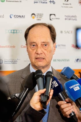 IPA84997788 - Trento , Festival of Economics Minister for Relations with Parliament Luca Ciriani Pictured: Luca Ciriani;  Copyright: xAaronxGiordanix xAaronxGiordanix 84997788