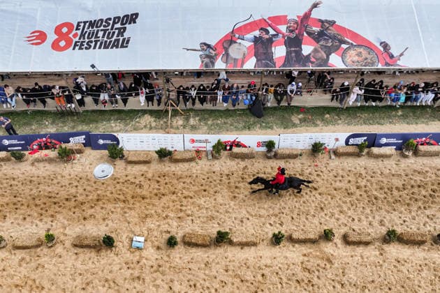 8th Ethnosport Culture Festival in Istanbul ISTANBUL, TURKIYE - MAY 23: A view of the 8th Ethnosport Culture Festival, organized by the World Ethnosport Confederation, on its third day at Ataturk Airport in Istanbul, Turkiye on May 23, 2026. Cemal Yurttas Anadolu Istanbul Turkey. Editorial use only. Please get in touch for any other usage.  Copyright: x2026xAnadoluxCemalxYurttasx