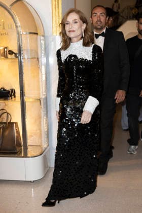 Cannes Isabelle Huppert exits Martinez MP CANNES, FRANCE - MAY 23: Isabelle Huppert leaves the Martinez Hotel to attend the closing awards ceremony during the 79th Cannes Film Festival on May 23, 2026 in Cannes, France. Photo by Marco Piovanotto Abacapress.com Cannes France  Copyright: xPiovanottoxMarco ABACAx