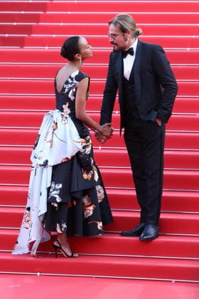 Domine - Closing Ceremony Red Carpet Zoe Saldana and Marco Perego at the red carpet of the closing ceremony of the 79th annual Cannes Film Festival at Palais des Festivals on May 23, 2026 in Cannes, France. Photo by Jerome Domine ABACAPRESS.COM Cannes France  Copyright: xDominexJerome ABACAx