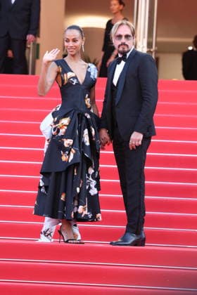 Domine - Closing Ceremony Red Carpet Zoe Saldana and Marco Perego at the red carpet of the closing ceremony of the 79th annual Cannes Film Festival at Palais des Festivals on May 23, 2026 in Cannes, France. Photo by Jerome Domine ABACAPRESS.COM Cannes France  Copyright: xDominexJerome ABACAx