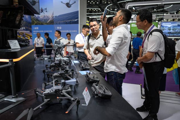 Drone World Congress In China s Shenzhen SHENZHEN, CHINA - MAY 23:Exhibitors present multiple advanced drone devices at the congress venue on May 23,2026 in Shenzhen,Guangdong Province of China.The 2026 Drone World Congress is themed around low altitude economy and flying towards the future, showcasing over 10000 drones and low altitude technology products. Stringer Anadolu Shenzhen China. Editorial use only. Please get in touch for any other usage.  Copyright: x2026xAnadoluxStringerx