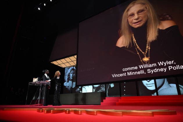 Cannes - Closing Ceremony Eye Haidara, Isabelle Huppert and on screen Barbra Streisand on stage during the closing ceremony of the 79th edition of the Cannes Film Festival in Cannes, France on May 23, 2026. Photo by Eliot Blondet ABACAPRESS.COM Cannes France  Copyright: xBlondetxEliot ABACAx