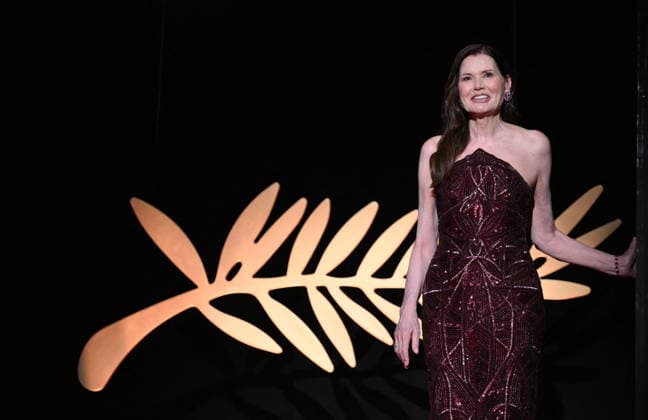 Cannes - Closing Ceremony Geena Davis on stage during the closing ceremony of the 79th edition of the Cannes Film Festival in Cannes, France on May 23, 2026. Photo by Eliot Blondet ABACAPRESS.COM Cannes France  Copyright: xBlondetxEliot ABACAx