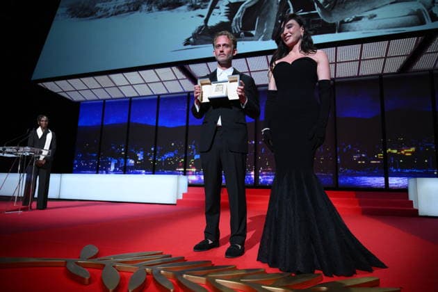 Cannes - Closing Ceremony Lebanese director Nadine Labaki and French director and screenwriter Emmanuel Marre on stage after winning the Best Screenplay Prize for the film Notre Salut (A Man of His Time) during the closing ceremony of the 79th edition of the Cannes Film Festival in Cannes, France on May 23, 2026. Photo by Eliot Blondet ABACAPRESS.COM Cannes France  Copyright: xBlondetxEliot ABACAx