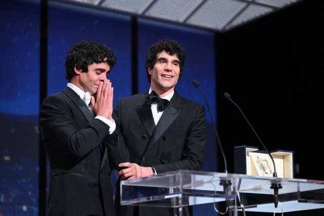 Cannes - Closing Ceremony Spanish director, screenwriter and producer Javier Ambrossi and Spanish director, screenwriter and producer Javier Calvo celebrate after winning the Best Director Prize for the film La Bola Negra during the closing ceremony of the 79th edition of the Cannes Film Festival in Cannes, France on May 23, 2026. Photo by Eliot Blondet ABACAPRESS.COM Cannes France  Copyright: xBlondetxEliot ABACAx