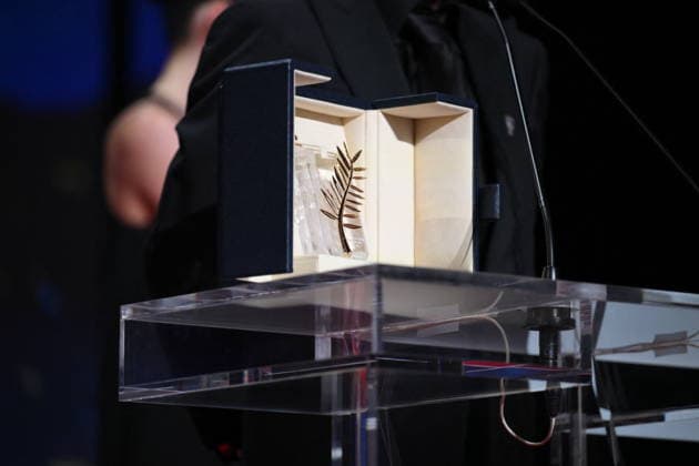 Cannes - Fjord Wins Palme D Or Award At Closing Ceremony Illustration of the Palme D Or award on stage during the closing ceremony of the 79th edition of the Cannes Film Festival in Cannes, France on May 23, 2026. Photo by Eliot Blondet ABACAPRESS.COM Cannes France  Copyright: xBlondetxEliot ABACAx
