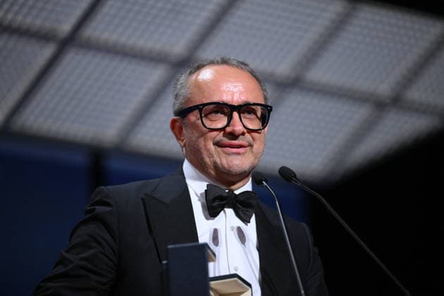 Cannes - Closing Ceremony Russian director and screenwriter Andrey Zvyagintsev celebrates on stage after winning the Grand Prix Award for the film Minotaure (Minotaur) during the closing ceremony of the 79th edition of the Cannes Film Festival in Cannes, France on May 23, 2026. Photo by Eliot Blondet ABACAPRESS.COM Cannes France  Copyright: xBlondetxEliot ABACAx