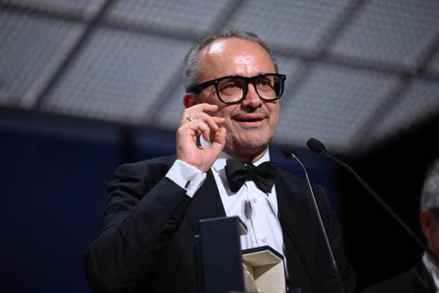 Cannes - Closing Ceremony Russian director and screenwriter Andrey Zvyagintsev celebrates on stage after winning the Grand Prix Award for the film Minotaure (Minotaur) during the closing ceremony of the 79th edition of the Cannes Film Festival in Cannes, France on May 23, 2026. Photo by Eliot Blondet ABACAPRESS.COM Cannes France  Copyright: xBlondetxEliot ABACAx