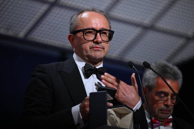 Cannes - Closing Ceremony Russian director and screenwriter Andrey Zvyagintsev celebrates on stage after winning the Grand Prix Award for the film Minotaure (Minotaur) during the closing ceremony of the 79th edition of the Cannes Film Festival in Cannes, France on May 23, 2026. Photo by Eliot Blondet ABACAPRESS.COM Cannes France  Copyright: xBlondetxEliot ABACAx