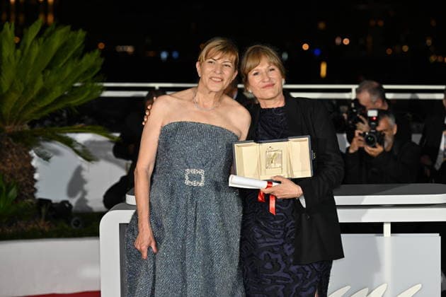 Palme d Or Winners Photocall - The 79th Annual Cannes Film Festival CANNES, FRANCE - MAY 23: Yana Radeva and Valeska Grisebach pose with the Jury Prize for The Dreamed Adventure during the Palme d Or winners photocall at the 79th annual Cannes Film Festival at Palais des Festivals on May 23, 2026 in Cannes, France. Mustafa Yalcin Anadolu Cannes France. Editorial use only. Please get in touch for any other usage.  Copyright: x2026xAnadoluxMustafaxYalcinx