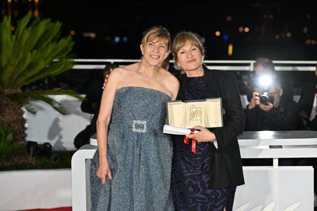 Palme d Or Winners Photocall - The 79th Annual Cannes Film Festival CANNES, FRANCE - MAY 23: Yana Radeva and Valeska Grisebach pose with the Jury Prize for The Dreamed Adventure during the Palme d Or winners photocall at the 79th annual Cannes Film Festival at Palais des Festivals on May 23, 2026 in Cannes, France. Mustafa Yalcin Anadolu Cannes France. Editorial use only. Please get in touch for any other usage.  Copyright: x2026xAnadoluxMustafaxYalcinx