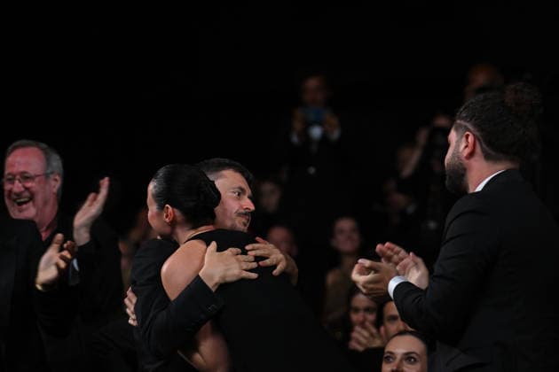 79ème Festival International du Film de Cannes Ceremonie de cloture 79th International Cannes Film Festival Closing Ceremony 456713 2026 05 23 France Mungiu, Cristian Reinsve, Renate  Copyright: xSergexArnalx xStarfacex STAR_456713_122