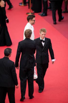 Cannes Closing Ceremony Red Carpet EB Valentin Campagne, Lukas Dhont and Emmanuel Macchia on the red carpet for the closing ceremony of the 79th annual Cannes Film Festival at Palais des Festivals on May 23, 2026 in Cannes, France.Photo by Eliot Blondet ABACAPRESS.COM Cannes France France  Copyright: xBlondetxEliot ABACAx