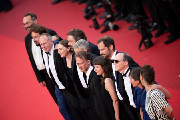 Cannes Closing Ceremony Red Carpet EB Alexandre Perrier, Swann Arlaud, Emmanuel Marre, Carole Baraton and Alice Lemaire on the red carpet for the closing ceremony of the 79th annual Cannes Film Festival at Palais des Festivals on May 23, 2026 in Cannes, France.Photo by Eliot Blondet ABACAPRESS.COM Cannes France France  Copyright: xBlondetxEliot ABACAx