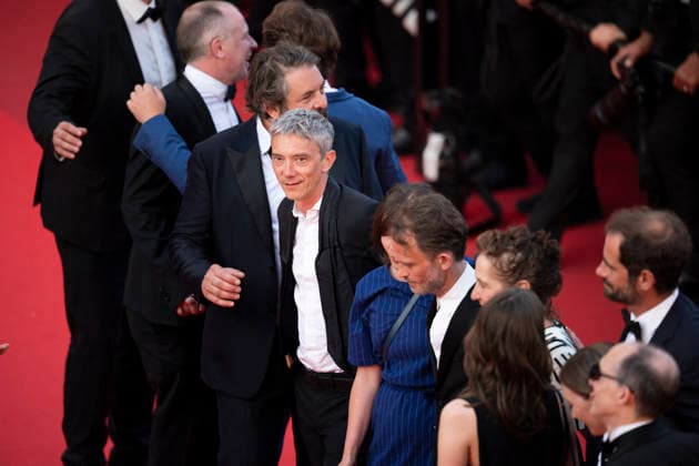 Cannes Closing Ceremony Red Carpet EB Alexandre Perrier, Swann Arlaud, Emmanuel Marre, Carole Baraton and Alice Lemaire on the red carpet for the closing ceremony of the 79th annual Cannes Film Festival at Palais des Festivals on May 23, 2026 in Cannes, France.Photo by Eliot Blondet ABACAPRESS.COM Cannes France France  Copyright: xBlondetxEliot ABACAx