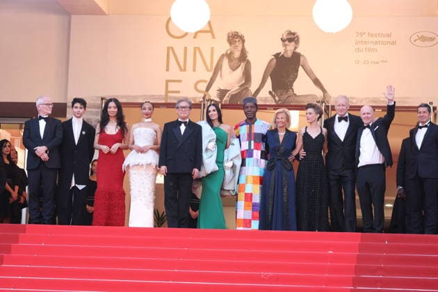 Cannes - Closing Ceremony Red Carpet JD Festival Director Thierry Fremaux, Jury Member Diego Cespedes, Jury Member Chloe Zhao, Jury Member Ruth Negga, Jury President Park Chan-wook, Jury Member Demi Moore, Jury Member Isaach de Bankole, Cannes President Iris Knobloch, Jury Member Laura Wandel, Jury Member Stellan Skarsgard and Jury Member Paul Laverty at the red carpet of the closing ceremony of the 79th annual Cannes Film Festival at Palais des Festivals on May 23, 2026 in Cannes, France. Photo by Jerome Domine ABACAPRESS.COM Cannes France  Copyright: xDominexJerome ABACAx