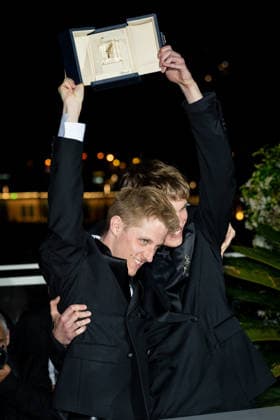 Palme d Or winners photocall at the 79th Cannes Film Festival at Palais des Festivals in Cannes, France on 23 May 2026. Valentin Campagne and Emmanuel Macchia pose with the Best Actor award for Coward during the Palme d Or winners photocall at the 79th Cannes Film Festival at Palais des Festivals in Cannes, France on 23 May 2026., Credit:Stefano Costantino TTL Stefano Costantino Avalon France, Cannes  Copyright: xStefanoxCostantinoxTTLx xStefanoxCostantinox xAvalonx 1104762065
