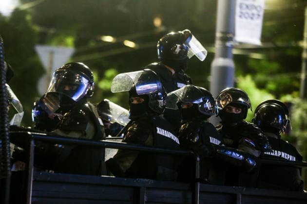 Clashes after student protests in Belgrade BELGRADE, SERBIA - MAY 23: Clashes broke out in central Belgrade between some demonstrators and the police after the student protests ended at Slavija Square, Belgrade, Serbia on May 23, 2026. Filip Stevanovic Anadolu Belgrade Serbia. Editorial use only. Please get in touch for any other usage.  Copyright: x2026xAnadoluxFilipxStevanovicx