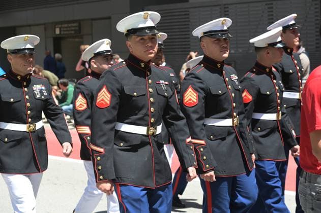 Chicago Memorial Day Parade CHICAGO, ILLINOIS - MAY 23: The Chicago Memorial Day Parade proceeds through the city center, with participants carrying American flags and marching in formation on Saturday, May 23, 2026. The event, held each year before Memorial Day, pays solemn tribute to the men and women of the U.S. Armed Forces who made the ultimate sacrifice. Jacek Boczarski Anadolu Illinois United States. Editorial use only. Please get in touch for any other usage.  Copyright: x2026xAnadoluxJacekxBoczarskix