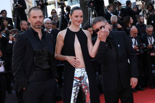 79eme Festival International du Film de Cannes Montee des marches de cloture 79th Cannes Film Festival Red carpet of the closing ceremony Sebastian Stan, Renate Reinsve and Cristian Mungiu 456718 2026 05 23 Cannes France  Copyright: xIsabellexVautierx xStarfacex STAR_456718_193