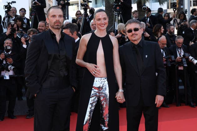 79eme Festival International du Film de Cannes Montee des marches de cloture 79th Cannes Film Festival Red carpet of the closing ceremony Sebastian Stan, Renate Reinsve and Cristian Mungiu 456718 2026 05 23 Cannes France  Copyright: xIsabellexVautierx xStarfacex STAR_456718_196