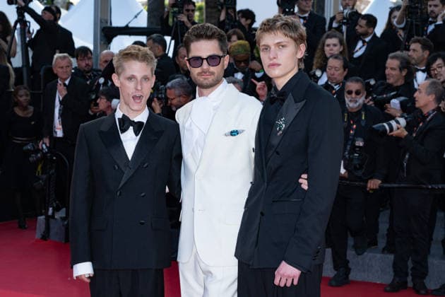 Cannes closing ceremony NG Valentin Campagne, Lukas Dhont and Emmanuel Macchia attending the closing ceremony and red carpet at Palais des Festivals in Cannes, France on May 23 2026 as part of the 79th Cannes Film Festival. Photo by Nicolas Genin ABACAPRESS.COM Cannes France  Copyright: xGeninxNicolas ABACAx