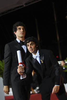 Cannes Winners Photocall FC Javier Ambrossi and Javier Calvó pose with the Best Director for The Black Ball during the Palme DOr winners photocall at the 79th annual Cannes Film Festival at Palais des Festivals on May 23, 2026 in Cannes, France. .Photo by Franck Castel ABACAPRESS.COM Cannes  Copyright: xCastelxFranck ABACAx