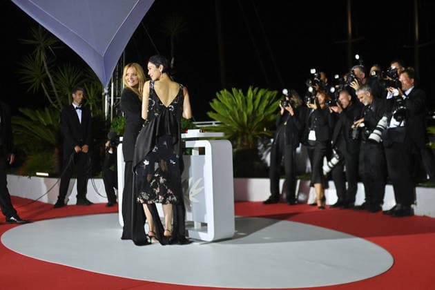 Cannes Winners Photocall FC Tao Okamoto and Virginie Efira pose with the Best Actress award for All Of A Sudden during the Palme DOr winners photocall at the 79th annual Cannes Film Festival at Palais des Festivals on May 23, 2026 in Cannes, France .Photo by Franck Castel ABACAPRESS.COM Cannes  Copyright: xCastelxFranck ABACAx