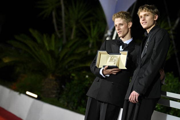 Cannes Winners Photocall FC Emmanuel Macchia and Valentin Campagne pose with the Best Actor award for Coward during the Palme DOr winners photocall at the 79th annual Cannes Film Festival at Palais des Festivals on May 23, 2026 in Cannes, France.Photo by Franck Castel ABACAPRESS.COM Cannes  Copyright: xCastelxFranck ABACAx