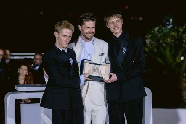 79ème Festival International du Film de Cannes Photocall des Palmes 79th International Cannes Film Festival Photocall with winners 456722 2026 05 23 Alpes Maritimes Cannes France Campagne, Valentin Macchia, Emmanuel Dhont, Lukas  Copyright: xTerencexBaelenx STAR_456722_039
