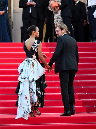 IPA85016946 - Cannes, 79th Cannes Film Festival 2026 - Final Evening - Red Carpet Closing Ceremony. Pictured are Zoe Saldana, Marco Perego  Copyright: xManuelexMangiarottix xPoolxPhotoxEventsx07x 85016946
