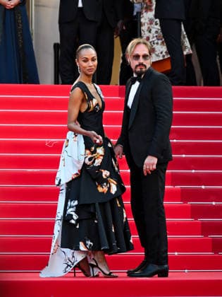 IPA85016948 - Cannes, 79th Cannes Film Festival 2026 - Final Evening - Red Carpet Closing Ceremony. Pictured are Zoe Saldana, Marco Perego  Copyright: xManuelexMangiarottix xPoolxPhotoxEventsx07x 85016948
