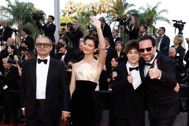 Andrey Zvyagintsev, Iris Lebedeva, Boris Kudrin et Dmitriy Mazurov Montée des marches pour la cérémonie de clôture du 79ème Festival International du Film de Cannes, le 23 mai 2026 Jacovides Moreau Bestimage Red carpet for the closing ceremony of the 79th Cannes International Film Festival Opening ceremony on May 23, 2026 Cannes France  Copyright: xJACOVIDES-MOREAUx xBESTIMAGExJACOVIDES-MOREAUx xBESTIMAGEx