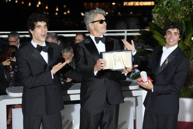 PALME D OR 79eme FESTIVAL DE CANNES - 23 05 2026 CANNES, FRANCE - MAY 23 Prix de la Mise en Scene Javier Calvo,Pawel Pawlikowskl and Javier Ambrossi LA BORA NEGRA screening during the 79th annual Cannes Film Festival at Palais des Festivals on May23 2026 in Cannes, France.photos Laurent Lairys CANNESFrance  Copyright: xLaurentxLairysx