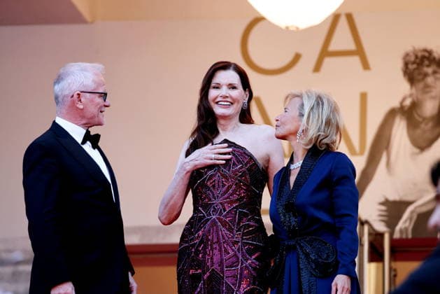 Thierry Frémaux, Geena Davis, Iris Knobloch Montée des marches pour la cérémonie de clôture du 79ème Festival International du Film de Cannes, le 23 mai 2026 Jacovides Moreau Bestimage Red carpet for the closing ceremony of the 79th Cannes International Film Festival Opening ceremony on May 23, 2026 Cannes France  Copyright: xJACOVIDES-MOREAUx xBESTIMAGExJACOVIDES-MOREAUx xBESTIMAGEx